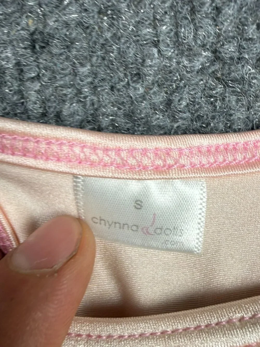 Chynna Dolls Bikini Bottom Small S Light Pink Peach Adjustable String Thong USA